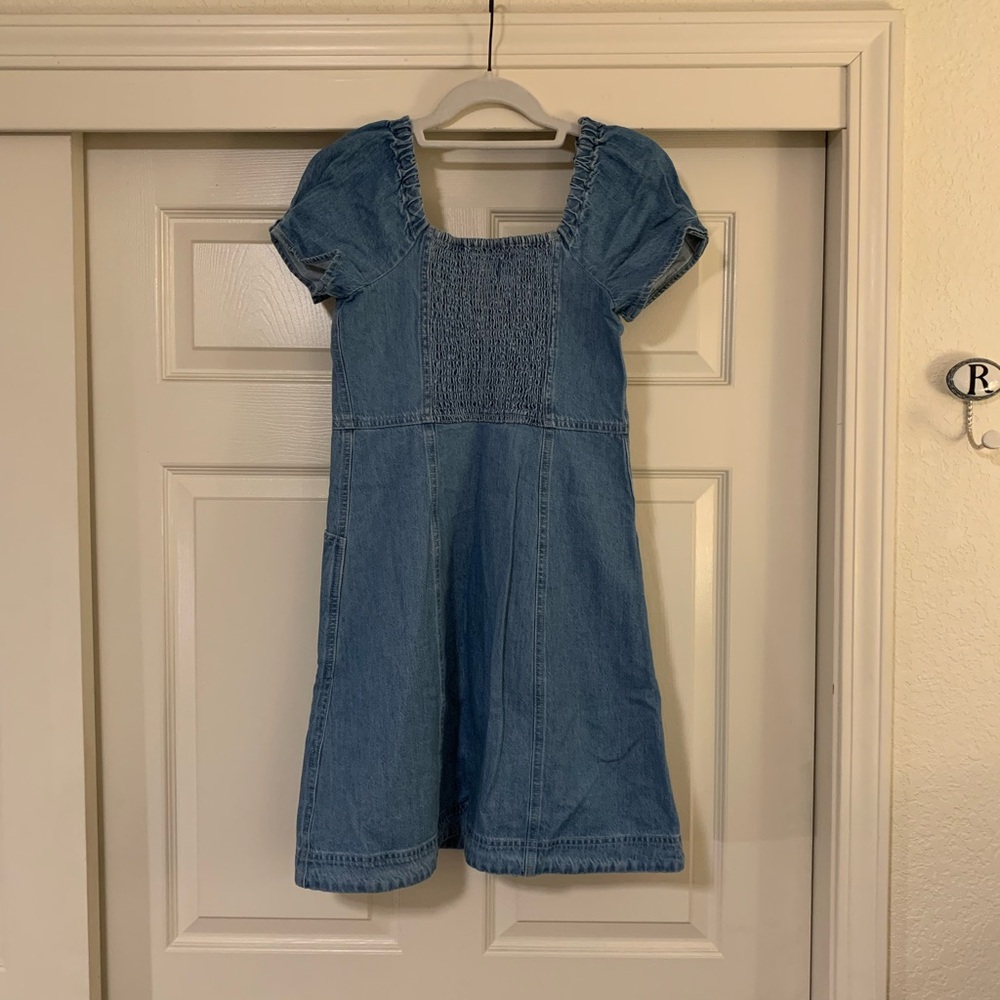 Madewell Denim Sweetheart Mini Dress - Picture 4 of 5